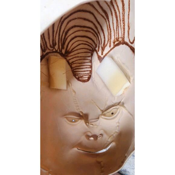 Halloween CURSE OF CHUCKY - SCARRED CHUCKY Latex Mask TOTS Officially Licensed - Picture 9 of 16